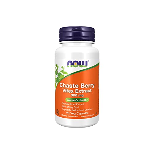 NOW Supplements, Chaste Berry Vitex Extract 300 mg with Dong Quai, Women's He...