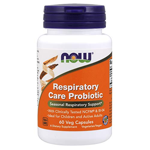 NOW Supplements, Respiratory Care Probiotic, with Clinically Tested NCFM® & B...