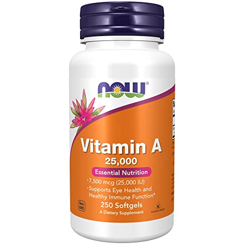 NOW Supplements, Vitamin A (Fish Liver Oil) 25,000 IU, Essential Nutrition, 2...