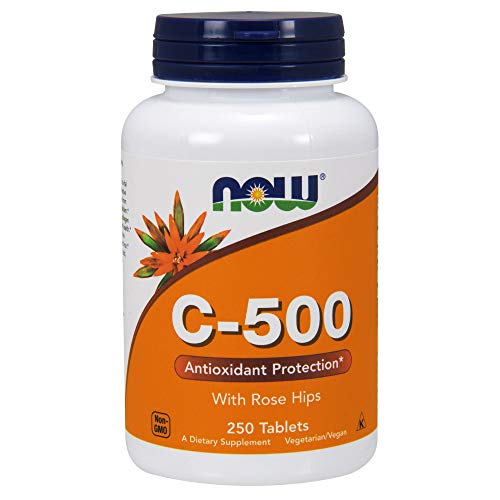 NOW Supplements, Vitamin C-500 with Rose Hips, Antioxidant Protection*, 250 T...