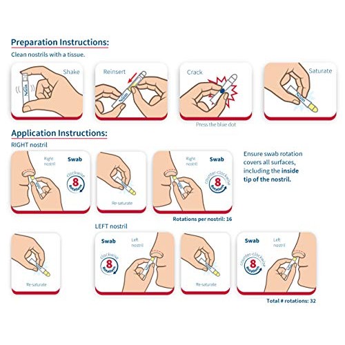 Nozin Nasal Sanitizer Antiseptic Popswab Ampules 10ct Pack | Kills 99.99% of ...