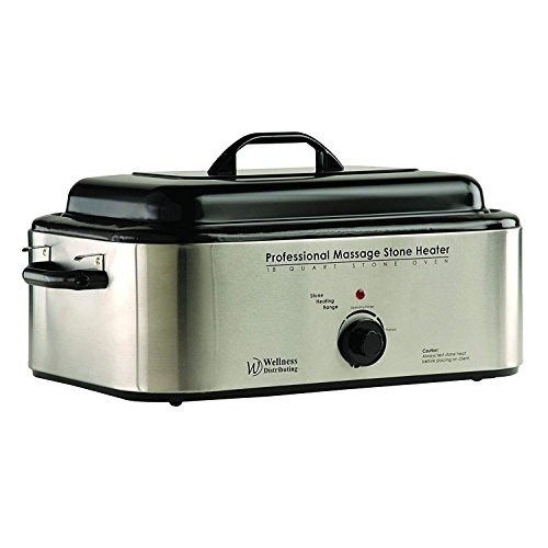 NRG Professional Hot Stone Heater with Analog Control, 18 Quarts - Stone Warm...