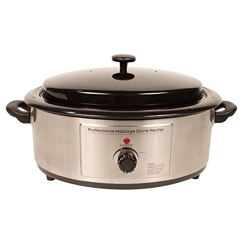 NRG Professional Hot Stone Heater with Analog Control, 6 Quarts - Stone Warme...