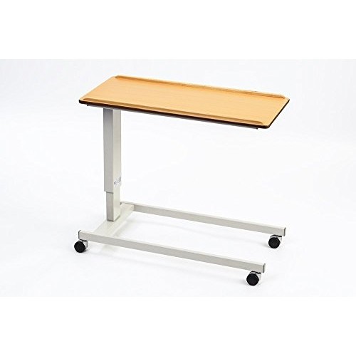 NRS EasyLift Overbed/Over Chair Table Beech N43553 - Standard Base, Extra Low