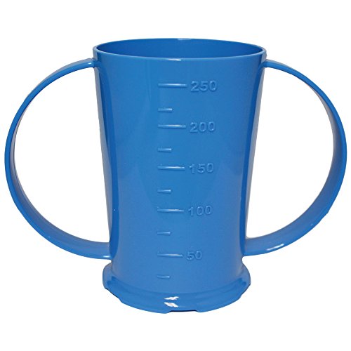 NRS Healthcare Blue Graduated 2 Handled Beaker or Cup