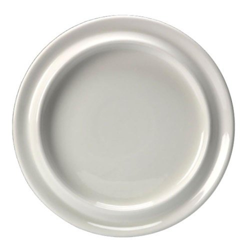 NRS Healthcare Large Steelite Plate - 26 cm (101/4 inch) Diameter, White