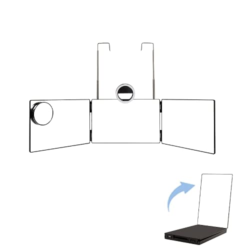3 Way Mirror for Hair Cutting - Portable Hands-Free Trifold 3 Way Glass Mirro...