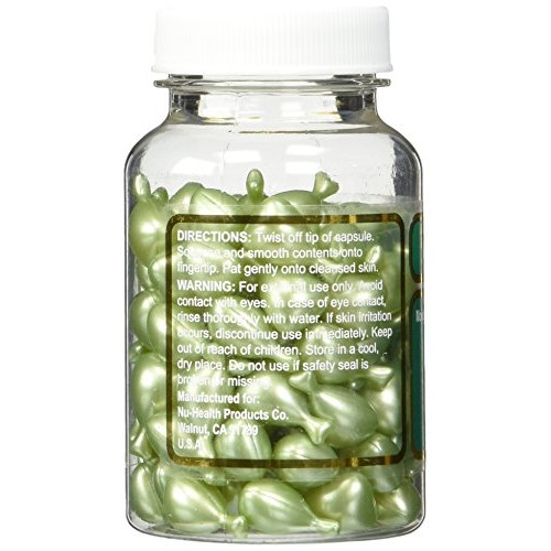 Aloe Vera & Vitamin E Skin Oil, 90 green Capsules