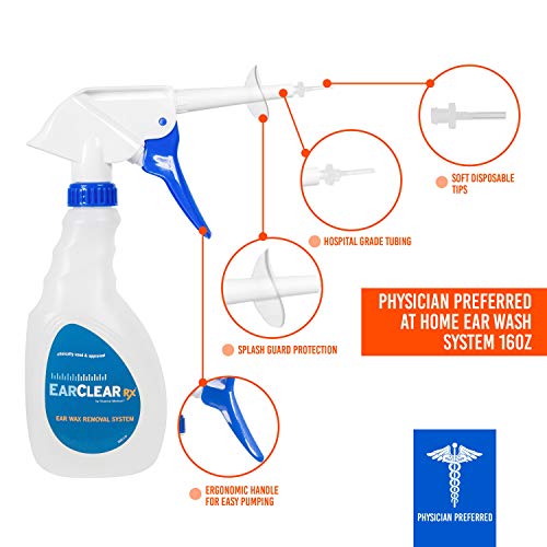 Ear Cleaning Kit by Nuance Medical EarClear Rx Rigid - SELF Earwax Removal ki...