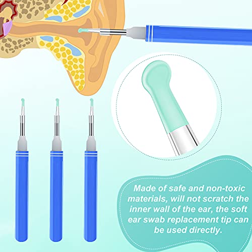 16 Pieces Ear Spoon Tips Ear Cleaner Replacement Tips Ear Cleaner Tips Ear Re...