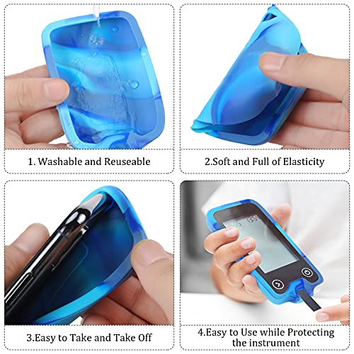 2 Pieces Gel Skin Case Compatible with Freestyle Libre Soft Silicone Cover Co...