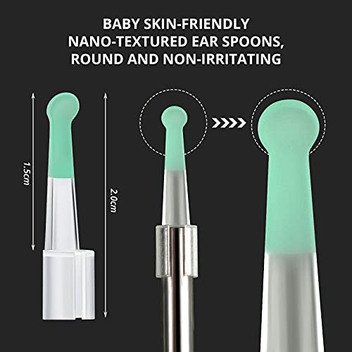 20 Pieces Replacement Accessories Set Ear Spoon for 3.5 mm Otoscope Plastic E...