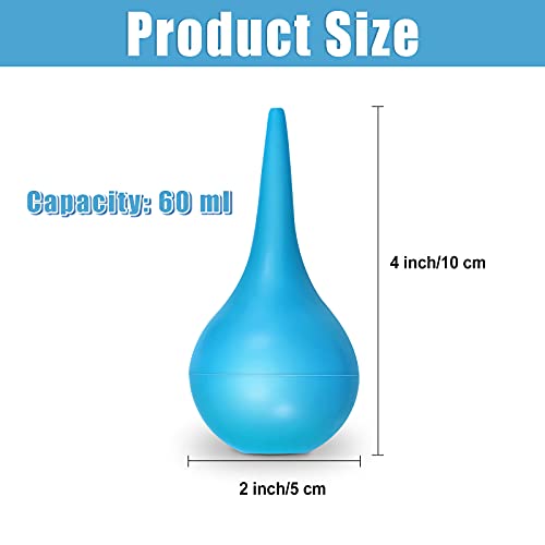 4 Pack Ear Syringe Hand Bulb 60 ml Ear Washing Squeeze Bulb Rubber Suction Sy...