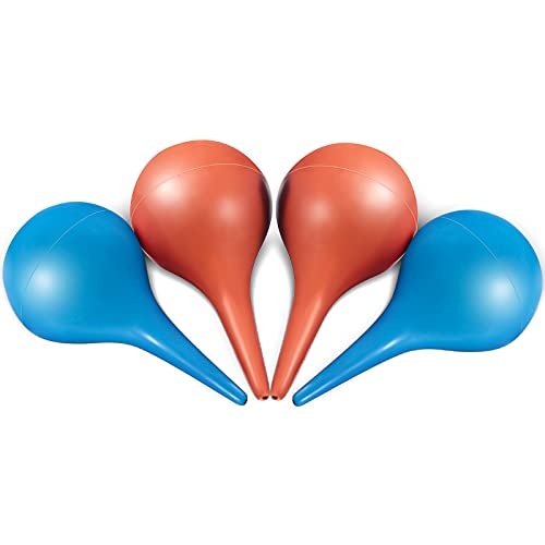 4 Pack Ear Syringe Hand Bulb 60 ml Ear Washing Squeeze Bulb Rubber Suction Sy...