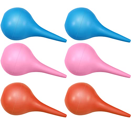 6 Packs Ear Syringe Hand Bulb Ear Washing Squeeze Bulb Ear Cleaning Bulb 30 m...