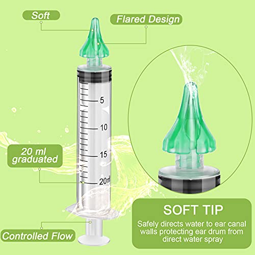7 Pieces Ear Wax Cleaner Set Include 2 Pieces Ear Wax Cleaner Syringe Tip Ear...