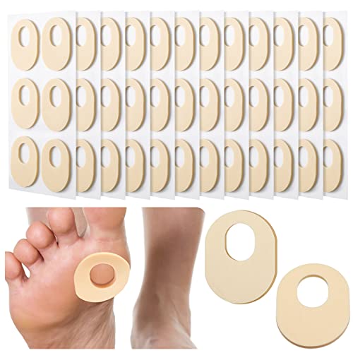 72 Count Soft Foam Callus Cushions Oval Corn Cushion Pads Self Stick Adhesive...