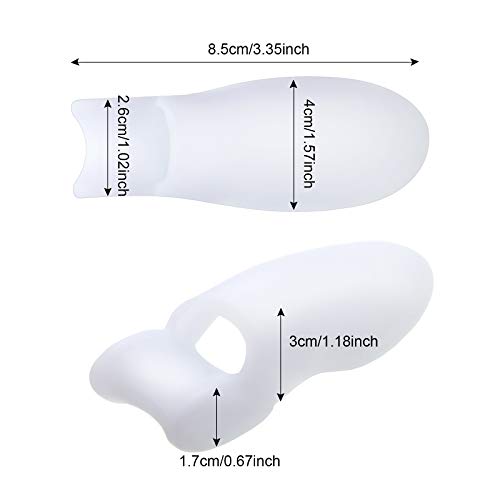 8 Pairs Gel Big Toe Guards Toe Separators Toe Spacer Spreaders Bunion Protcto...