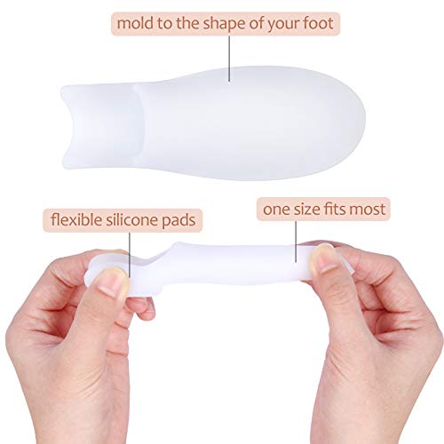 8 Pairs Gel Big Toe Guards Toe Separators Toe Spacer Spreaders Bunion Protcto...