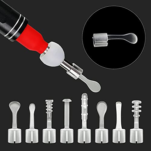 9 Pieces Earpick Spoon Ear Pick Accessories for 3.9mm Diameter Otoscope Inclu...