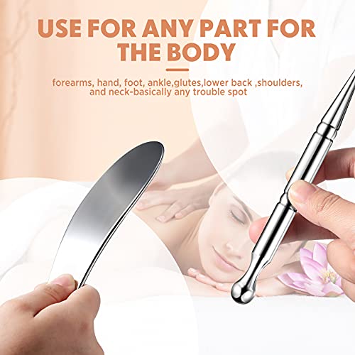 Stainless Steel Deep Tissue Massage Tool Manual Acupuncture Pen Stainless Ste...