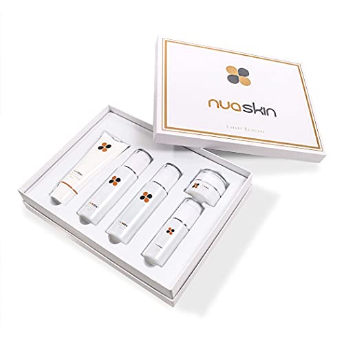 Nuaskin 5-Piece Skin Care Set with Facial Cleanser Toner Lotion Cream - Self ...
