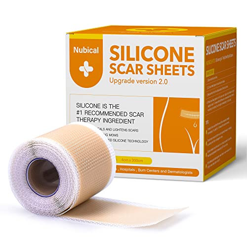 Silicone Scar Sheets (1.6” X 120”), Medical Silicone Scar Tape Roll, Strips, ...