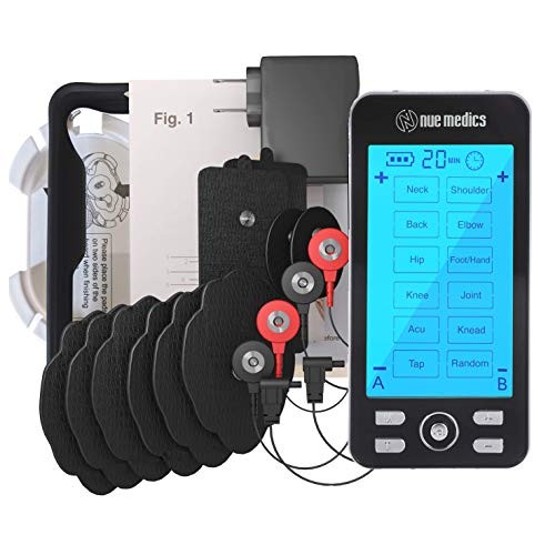 Tens Unit Machine Pulse Massager 24 Massage Modes Rechargeable Muscle Stimula...