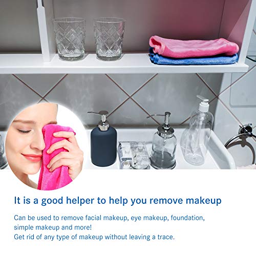 Nugilla Makeup Remover Cloth 5 Pack - Reusable Microfiber Cleansing Towel，Su...
