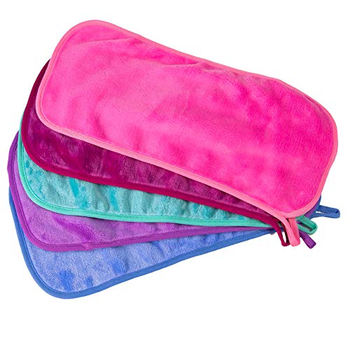 Nugilla Makeup Remover Cloth 5 Pack - Reusable Microfiber Cleansing Towel，Su...
