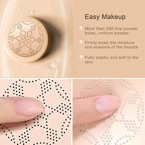NUIBO Air Cushion CC Cream Mushroom Head, Moisturizing Concealer Makeup Base,...