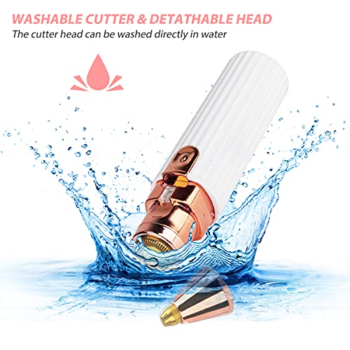 Facial Hair Removal for Women, Number-one 2 in 1 Eyebrow Epilator Electric Pa...