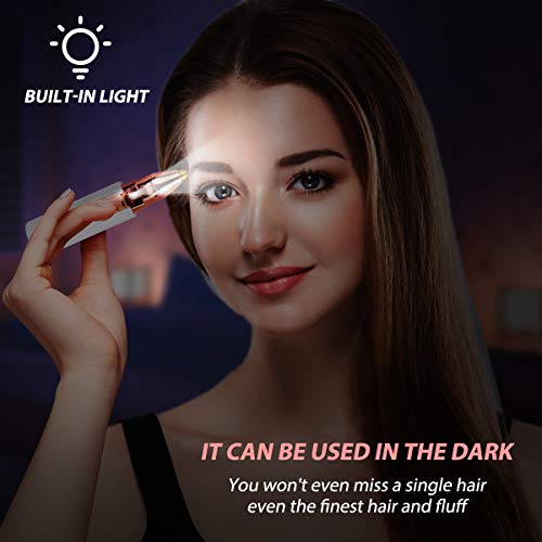 Facial Hair Removal for Women, Number-one 2 in 1 Eyebrow Epilator Electric Pa...