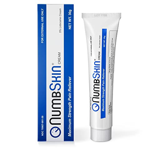 New Numbskin Numbing Cream 5% Lidocaine Topical Anesthetic– Fast Acting Tatto...