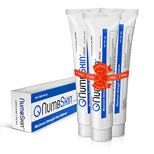 New Numbskin Numbing Cream 5% Lidocaine Topical Anesthetic– Fast Acting Tatto...