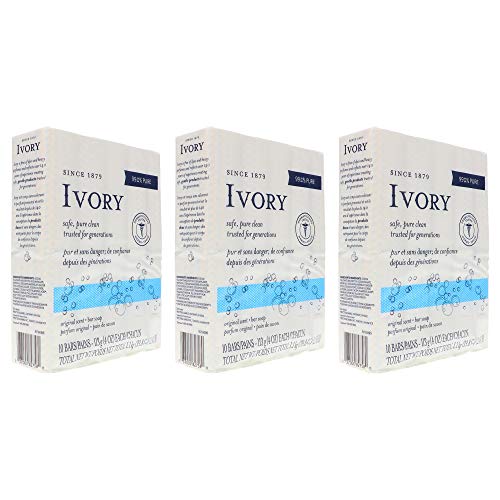Ivory Soap, Original 4 oz Bars 10 ea (Pack of 3)
