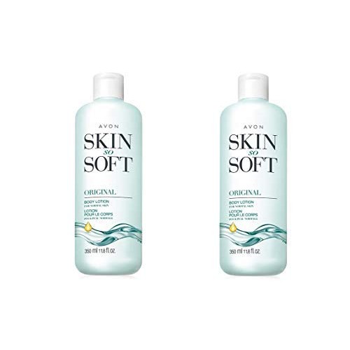 Lot of 2 Avon Skin So Soft Original + Jojoba Body Lotion 11.8 oz. ea.