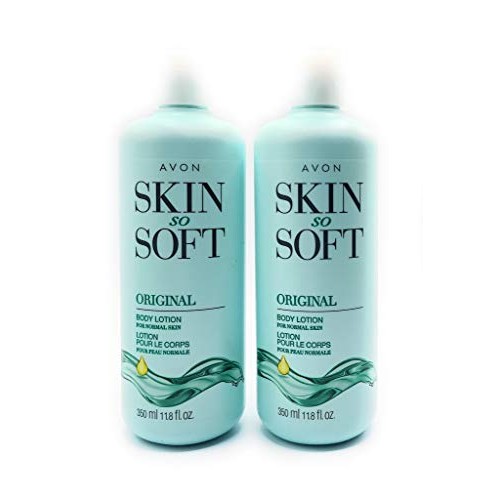 Lot of 2 Avon Skin So Soft Original + Jojoba Body Lotion 11.8 oz. ea.