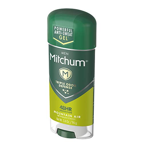 Mitchum Anti-Perspirant & Deodorant Clear Gel, Mountain Air - 3.4 Oz (6 Packs)