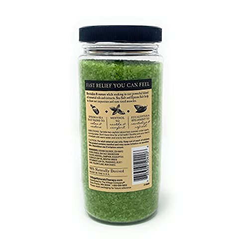 Village Naturals Therapy Mineral Bath Soak Variety Set 3 Pack - Restless Nigh...