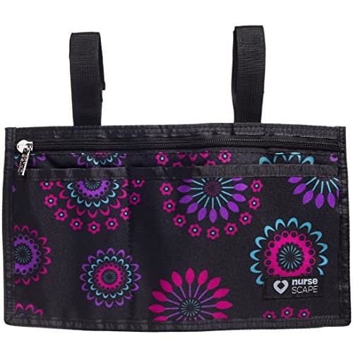 Wheelchair Armrest Pouch Organizer Bag for Side of Chair, 3 Pocket Tote, Arm ...