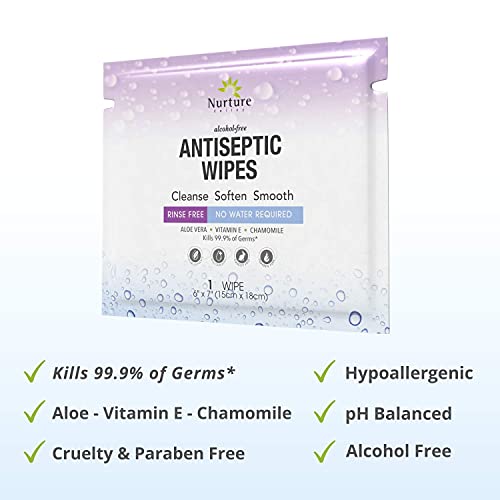 Antibacterial Hand & Body Sanitizing Bathing Wipes (120 Pack) | Extra Large A...