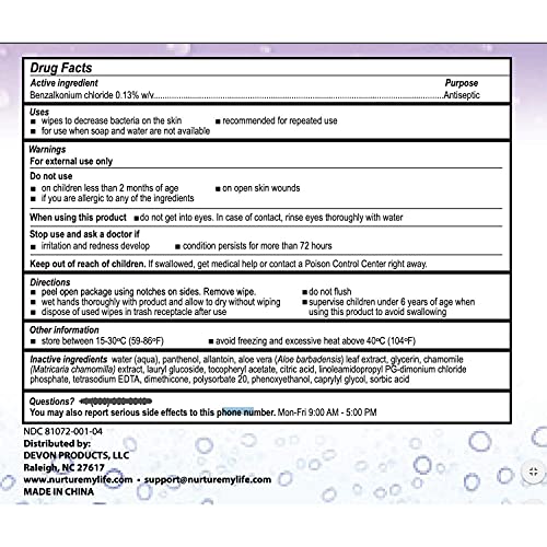 Antibacterial Hand & Body Sanitizing Bathing Wipes (120 Pack) | Extra Large A...