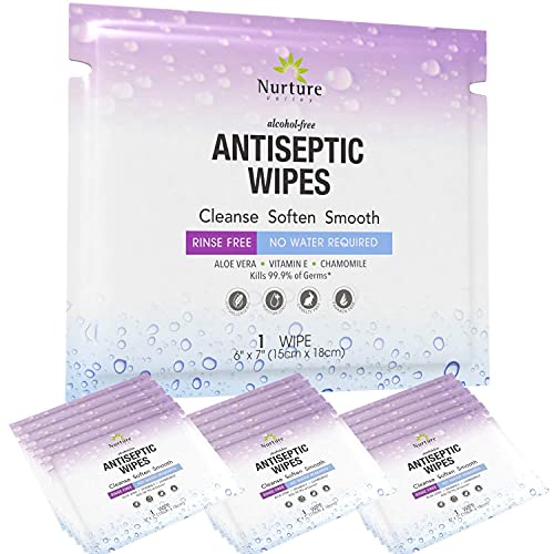 Antibacterial Hand & Body Sanitizing Bathing Wipes (120 Pack) | Extra Large A...