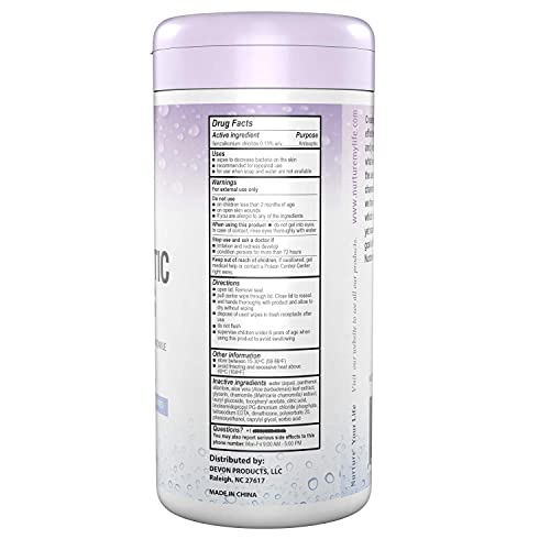 "Antibacterial Hand & Body Sanitizing Bathing Wipes (2 Canisters) | 280 Large...