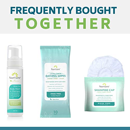 No Water Rinse Free Shampoo Cap (6-Pack) | Microwaveable Shower Cap That Sham...