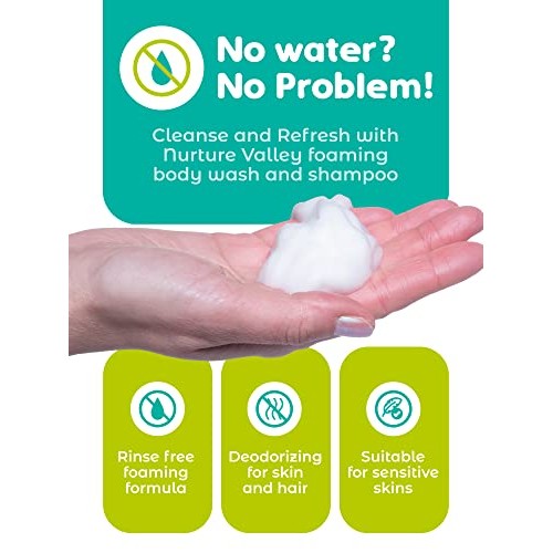 Rinse Free Body Wash & Shampoo | Hospital Grade Full Hair & Body No Water or ...