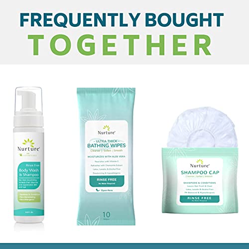 Ultra Thick Rinse Free No Shower Body Bathing Wipes (12 pack) | 120 Extra Lar...