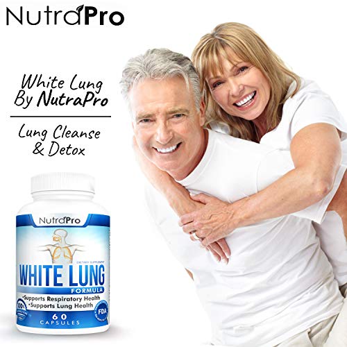 White Lung by NutraPro - Lung Cleanse & Detox.Support Lung Health. Supports R...