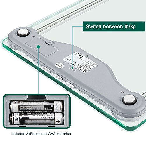 NUTRI FIT Digital Body Weight Bathroom Scale BMI, Accurate Weight Measurement...